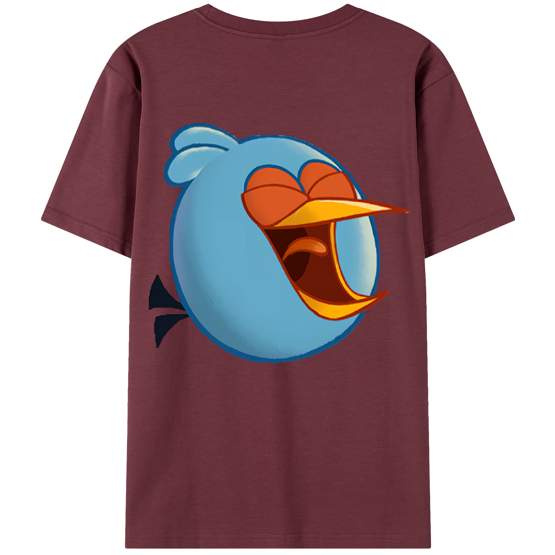 （画像用） Angry Birds アングリーバード 綿100％半袖Tシャツ（背面プリント）